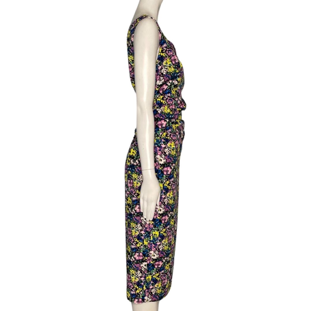 Vestido Zara Estamapdo Flores Fruncido Cremallera
AmarilloLila-Talla S