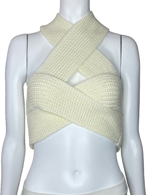 Top Simonett Nanu Knitted Blanco-Talla S