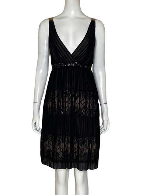 Vestido BCBG Encaje Negro-Talla 12