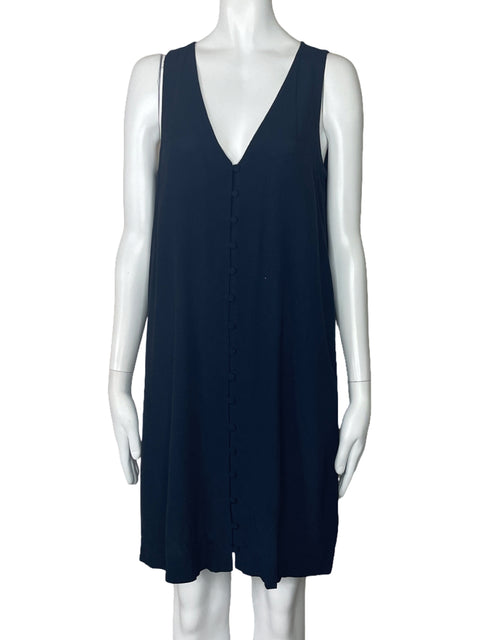 Vestido Madewell Sin Mangas Botones Azul-Talla XXS
