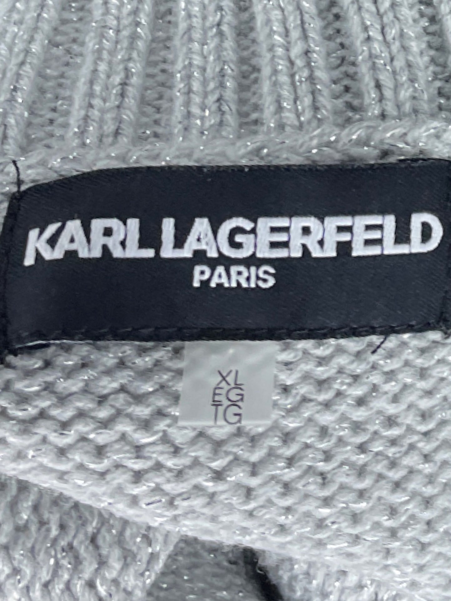 Abrigo Karl Lagerfeld Torre Eiffel Gris - Talla XL