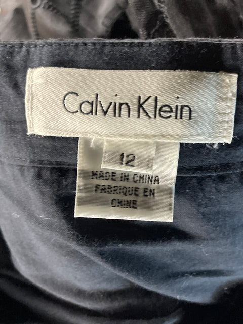 Falda Calvin Klein Tablas Azul-Talla 12