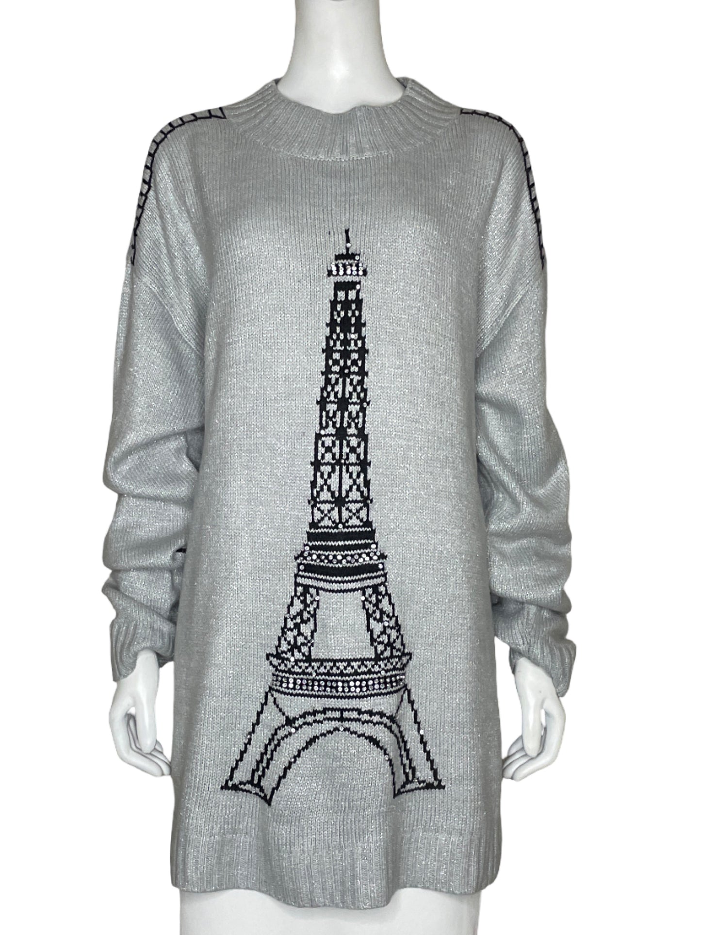 Abrigo Karl Lagerfeld Torre Eiffel Gris - Talla XL