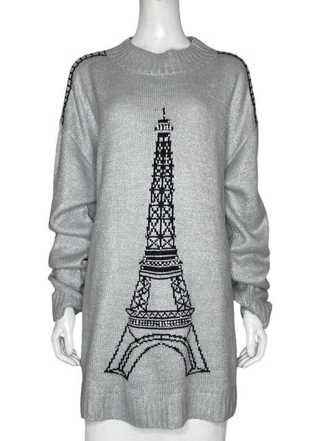 Abrigo Karl Lagerfeld Torre Eiffel Gris - Talla XL