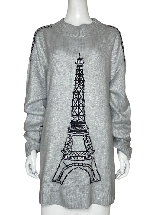 Abrigo Karl Lagerfeld Torre Eiffel Gris - Talla XL