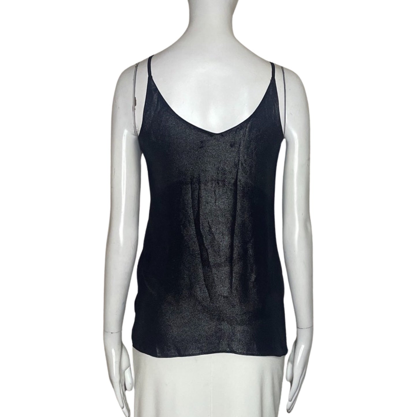 Blusa Zara Tiras Negro-Talla XS