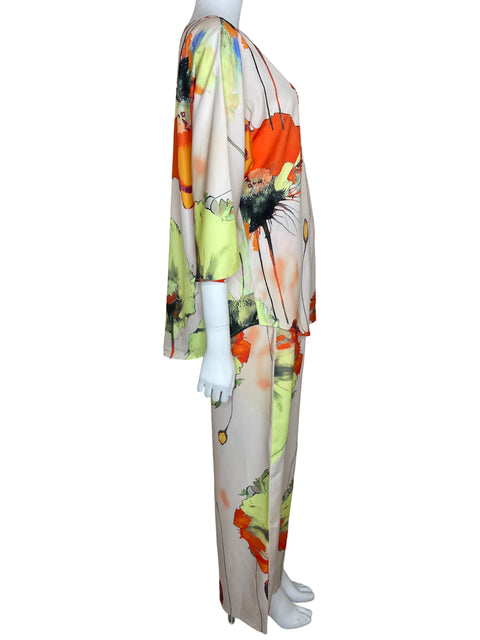 Set Tesoro TPS Pant+Blusa Estampado Beige-Talla L