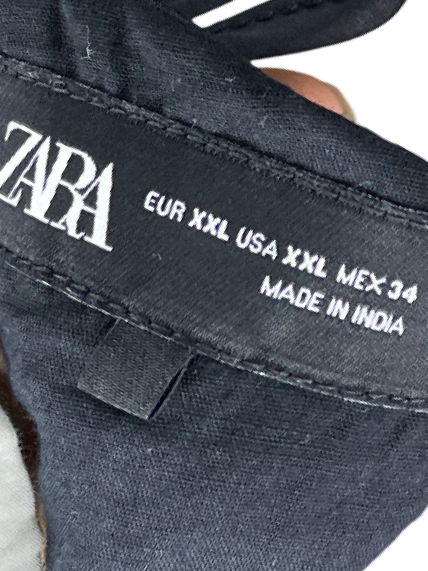 Vestido Zara Cuello Encaje Negro - Talla XXL