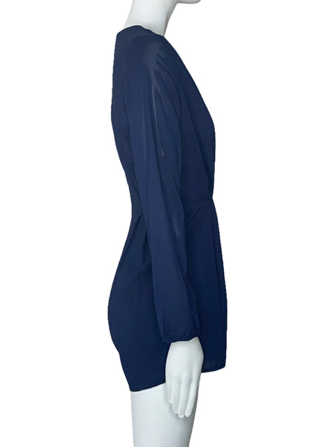 Romper Tobi Cuello V Mangas Azul-Talla S