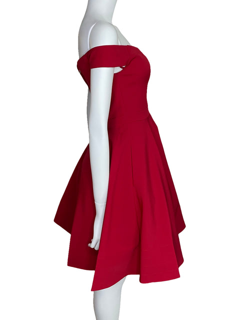 Vestido Aqua Dresses Fit And Flare Rojo-Talla 2