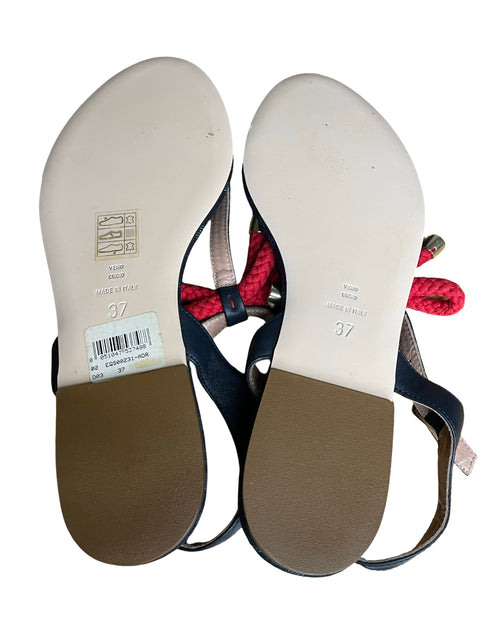 Calzado Red Valentino Flip Flops Azul-Talla 37