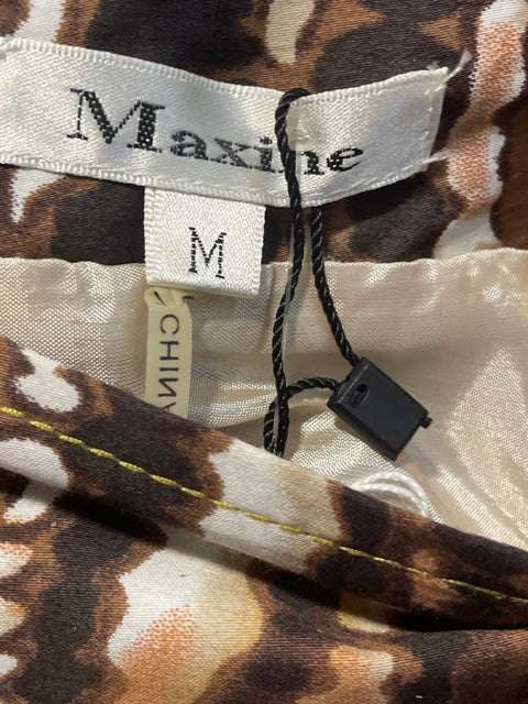 Falda Maxine Estampado Marrón- Talla M