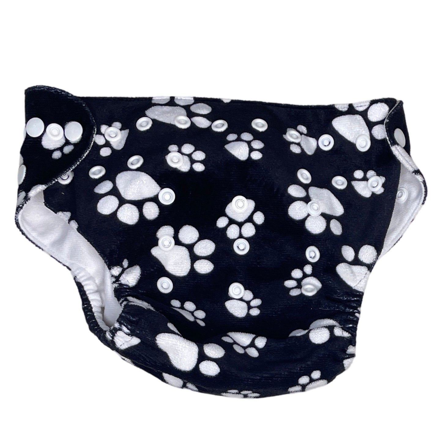 Panties Ecogugu Reutilizable Huellas Negro-Talla U