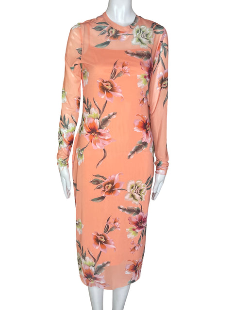 Vestido AFRM Estampado Rosado- Talla M