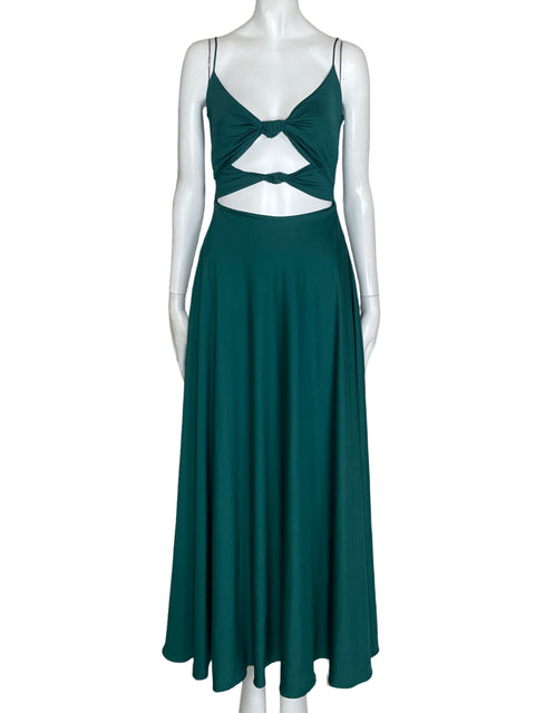 Vestido Bianca Mar Maxi Tirantes Verde-Talla S