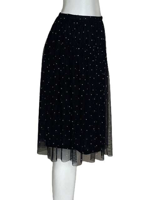Falda Tesoro TPS Transparencia Negro-Talla XS