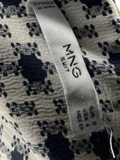 Vestido MNG suit Estampado Azul-Talla 4