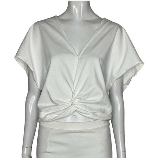 Blusa Adriana Fernandez Cuello V Cruzada
Blanco-Talla S