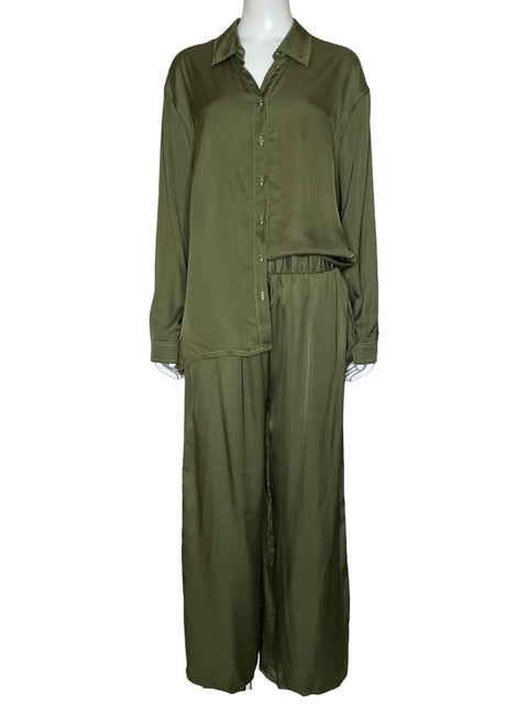 Set Parfois Satinado Verde-Talla M/L