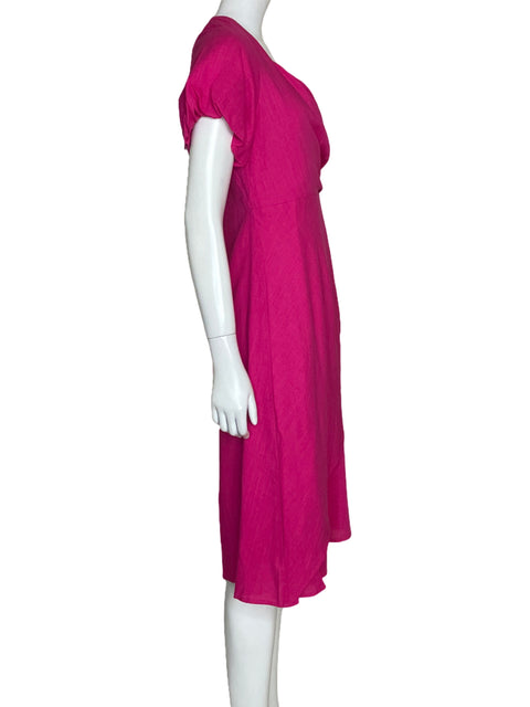 Vestido Lumiere Drapeado Rosado-Talla M