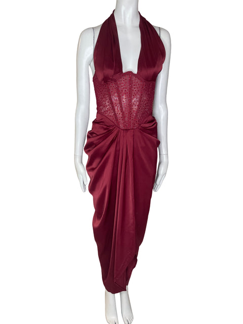 Vestido Tesoro TPS Halter Dresses Rojo- Talla S