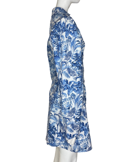 Vestido Tesoro TPS Manga Larga Estampado Azul- Talla S