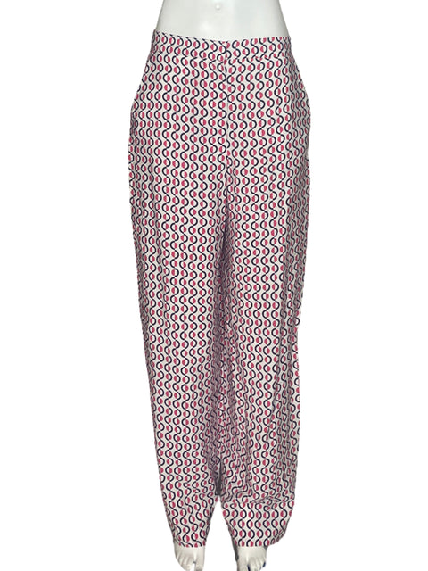 Pantalón Zara Estampado Rojo-Talla M