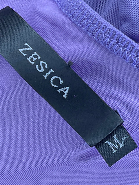 Vestido Zesica Mesh Morado-Talla M