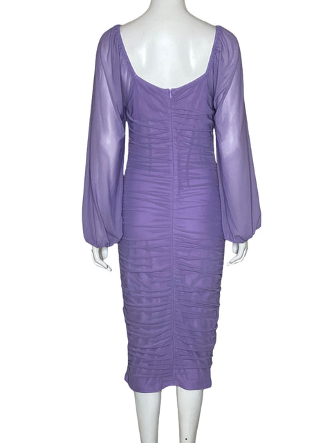 Vestido Zesica Mesh Morado-Talla M