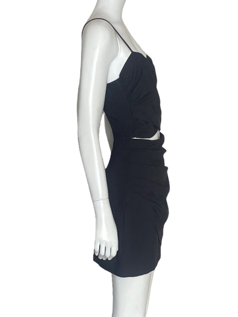 Vestido Zara Cut Out Mini Negro-Talla S