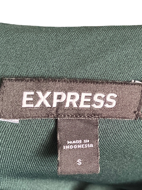 Vestido Express Cuello V Verde-Talla S