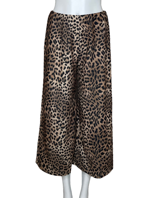 Pantalón University Club Animal Print Beige-Talla M