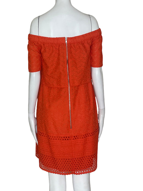 Vestido Top Shop Strapless Naranja- Talla 14