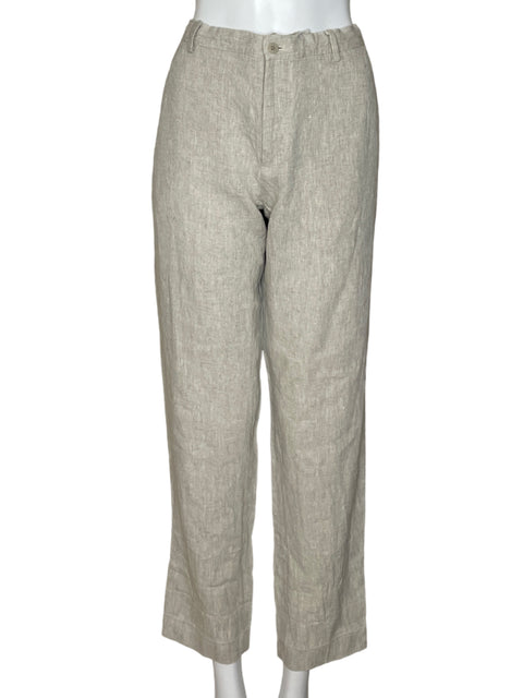 Pantalón Zara Slim Fit Beige-Talla L