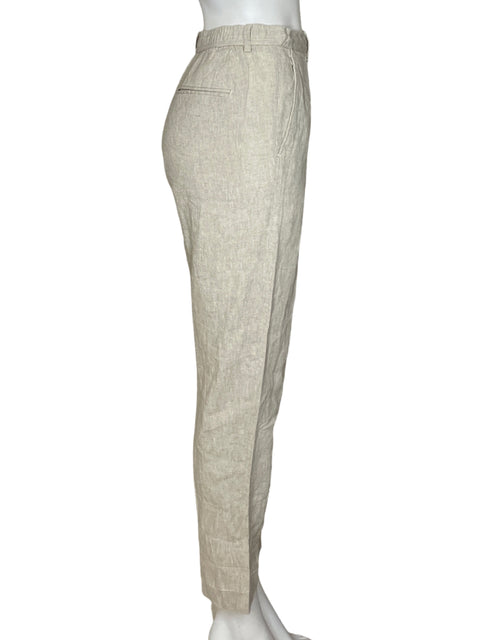 Pantalón Zara Slim Fit Beige-Talla L