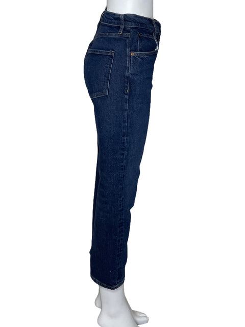 Pantalón Agolde Botones Tiro Alto Azul-Talla 27