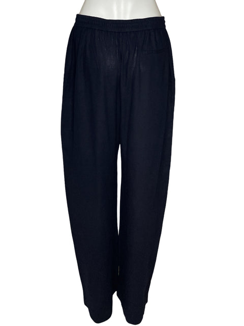 Pantalón Zara Straight Ajustable Azul-Talla L