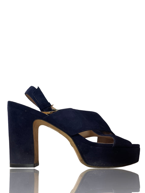 Calzado Stuart Weitzman Cruzados Azul- Talla 8