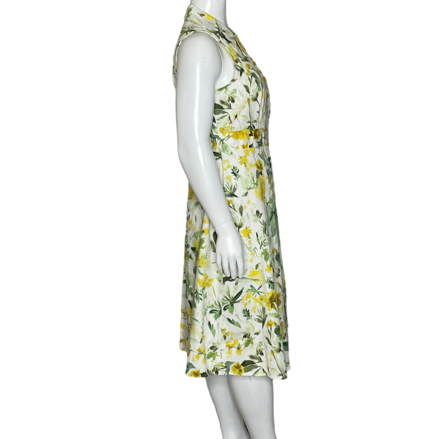 Vestido London Times Envolvente Floral Amarillo-Talla 16