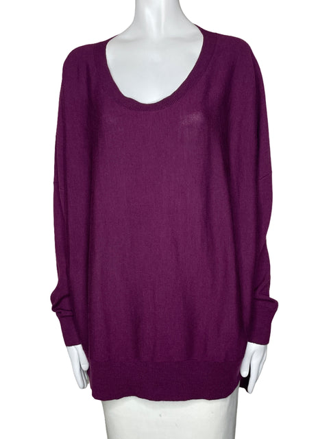 Sueter Eileen Fisher Overside Morado-Talla L