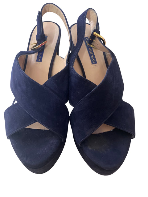 Calzado Stuart Weitzman Cruzados Azul- Talla 8