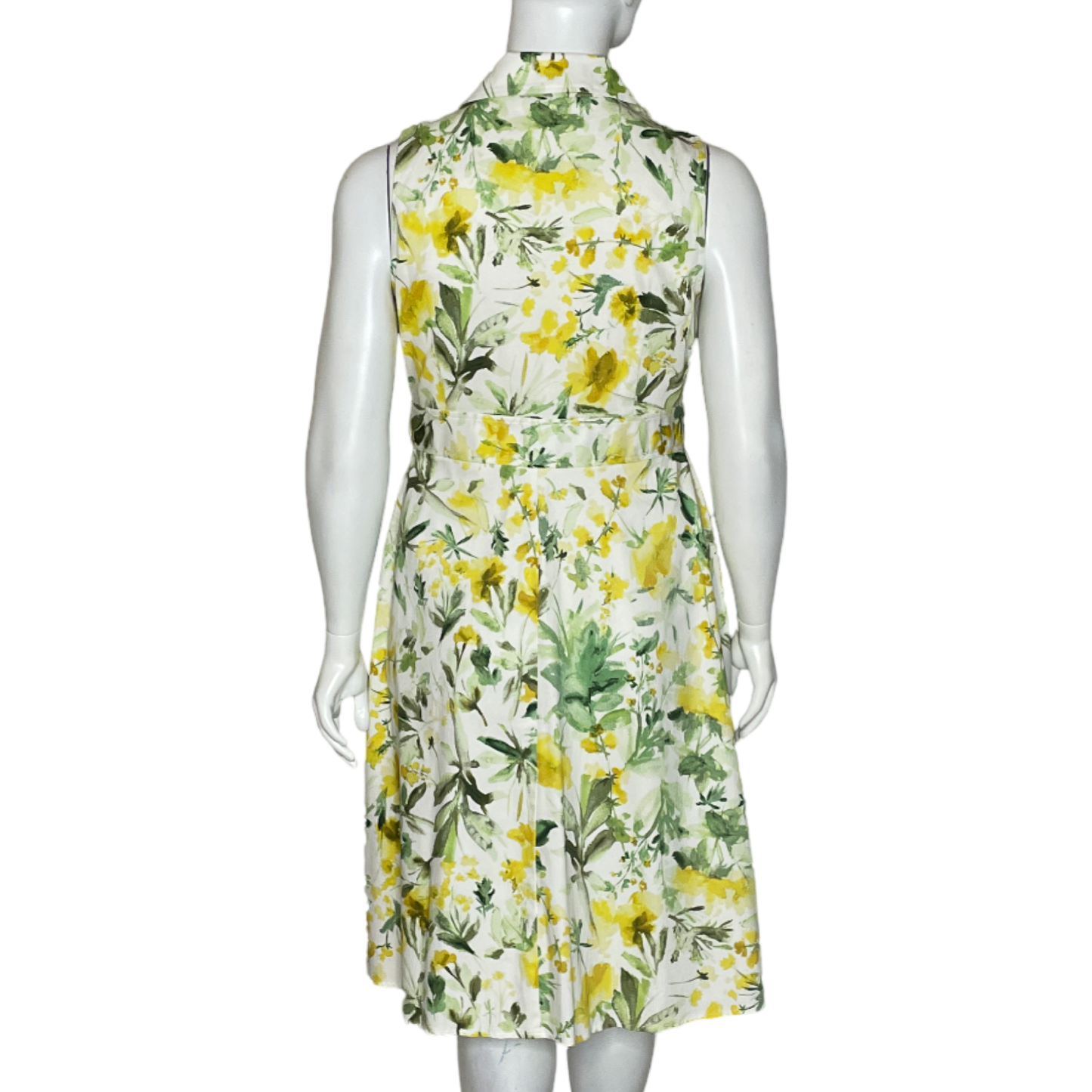 Vestido London Times Envolvente Floral Amarillo-Talla 16