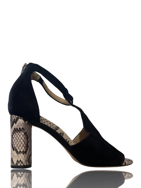 Calzado Antonio Melani Tacon Cuadrado Negro- Talla 8