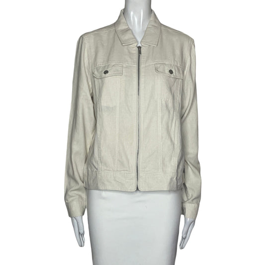 Chaqueta Rachel Zoe Bolsillos Beige-Talla S