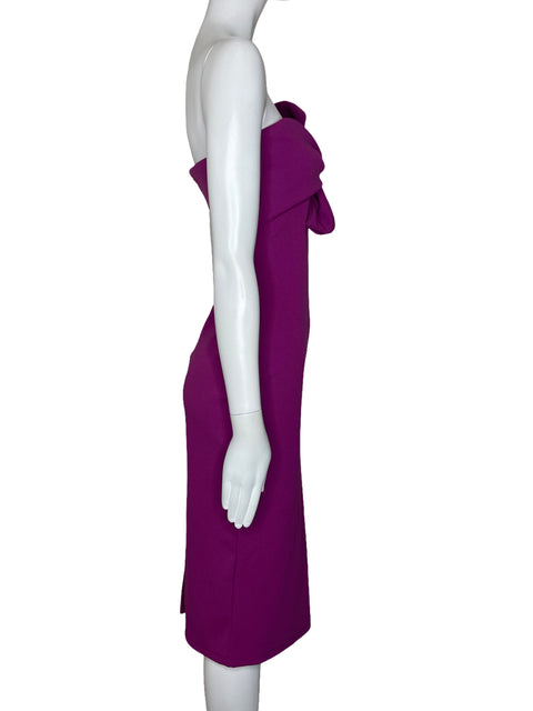 Vestido Topshop Strapless Lazo Rosado-Talla 6
