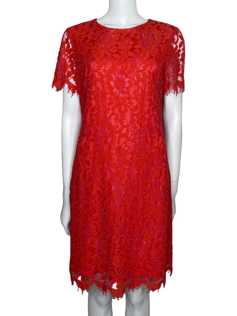 Vestido Donna Ricco Ecaje Mini Naranja-Talla 10