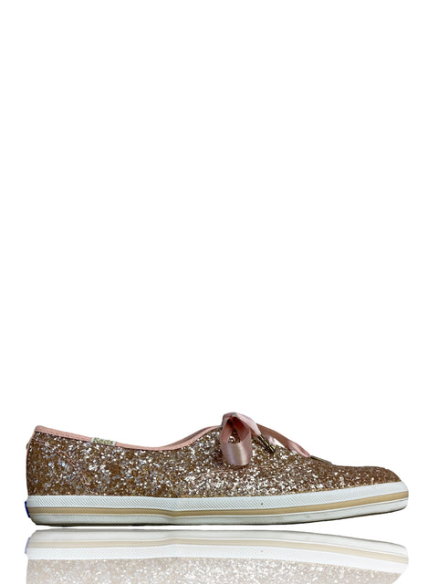 Calzado Kate Spade Keds Rose Gold Glitter-Talla 8
