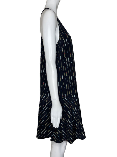 Vestido Joie Estampado Flechas Negro-Talla S