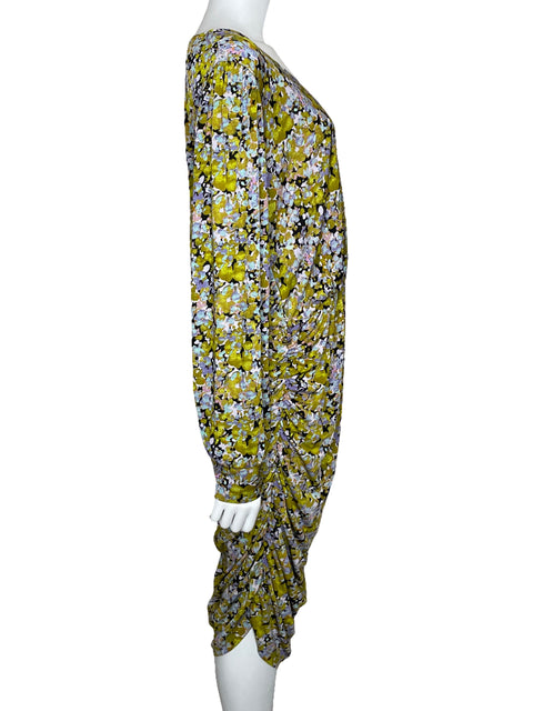 Vestido Vero Moda Drapeado Estampado-Talla L