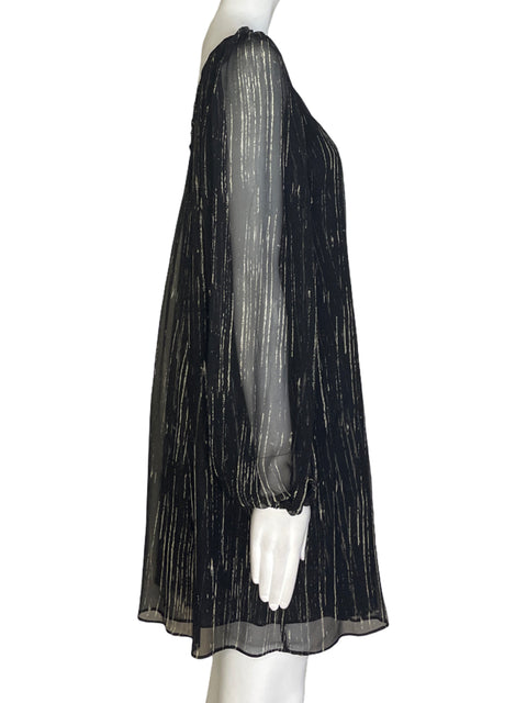 Vestido Trace Reese Estampado Negro- Talla S